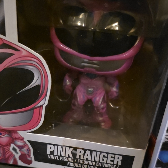 Funko Pop! Power Rangers Set - Vibrant Blue, Yellow, Pink, Black - Picture 2 of 10